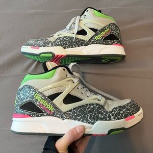 Reebok Sneakers - Gray, Green, and Pink